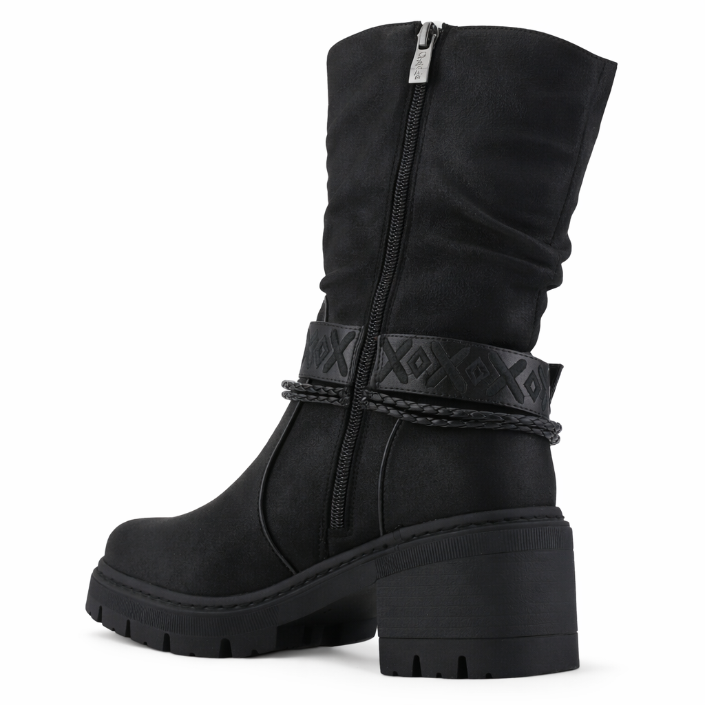 BOTIN NEGRO MUJER CASUAL CHALADA TERRA 2 - 4