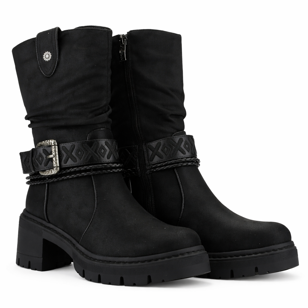 BOTIN NEGRO MUJER CASUAL CHALADA TERRA 2 - 5