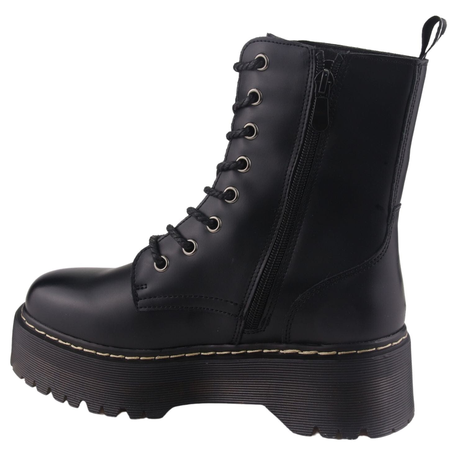 BOTIN CHALADA MUJER POOL-3 NEGRO PLATAFORMA - 2