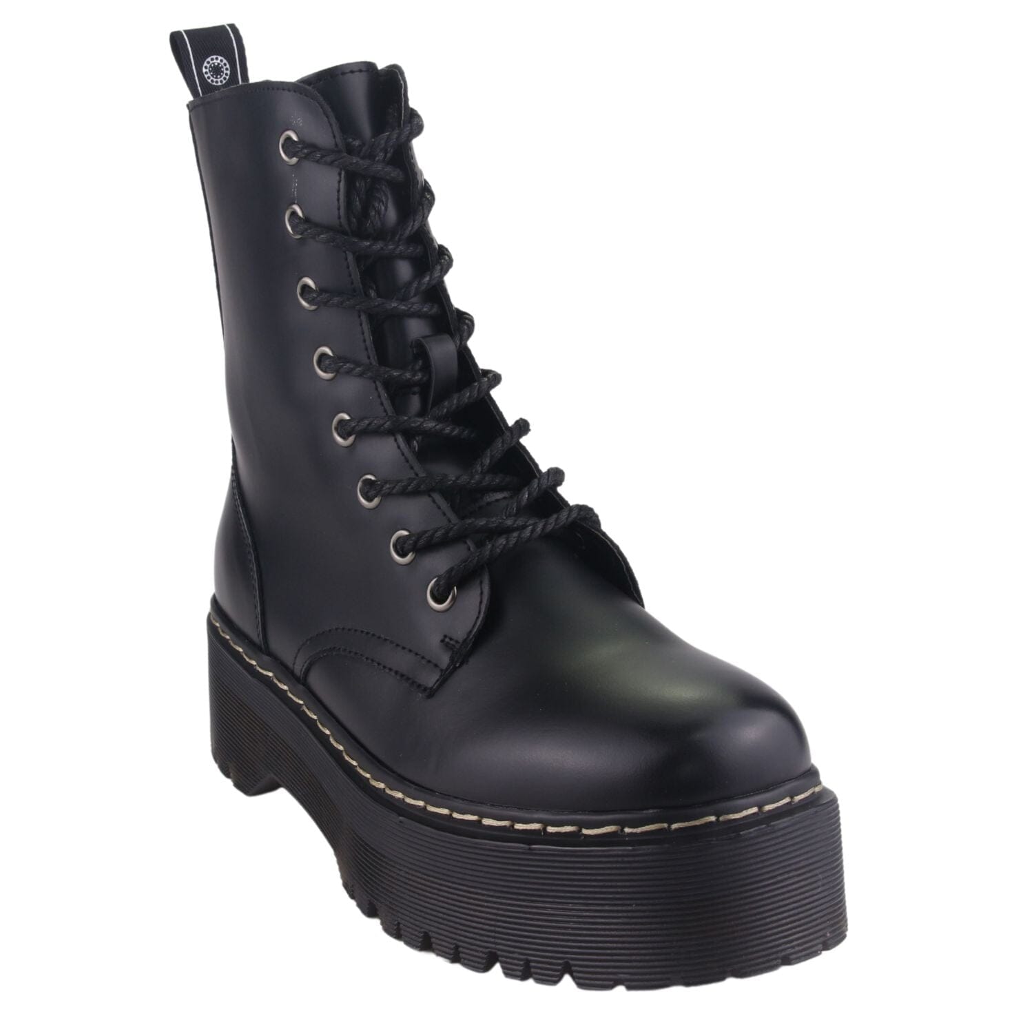 BOTIN CHALADA MUJER POOL-3 NEGRO PLATAFORMA - 3