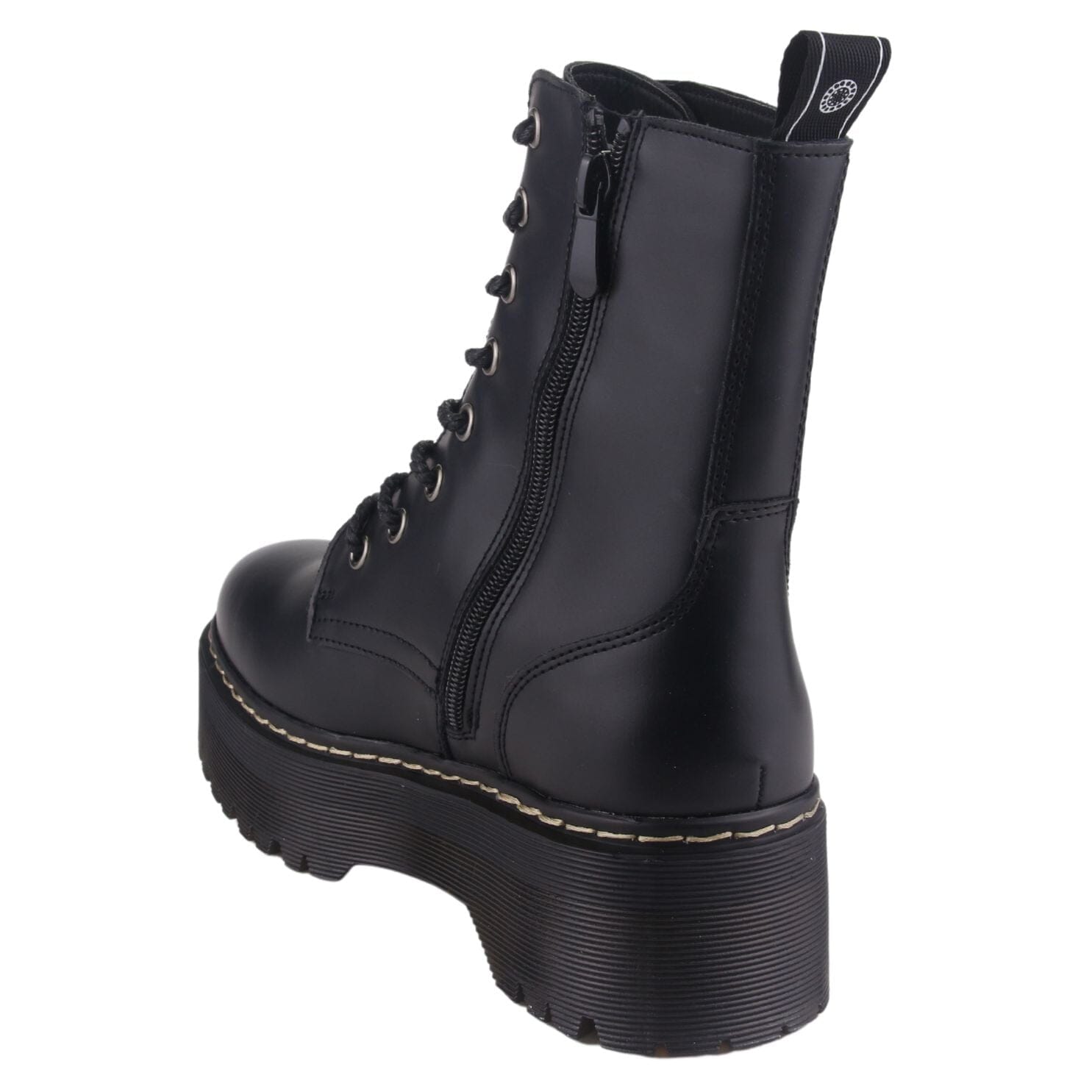 BOTIN CHALADA MUJER POOL-3 NEGRO PLATAFORMA - 4