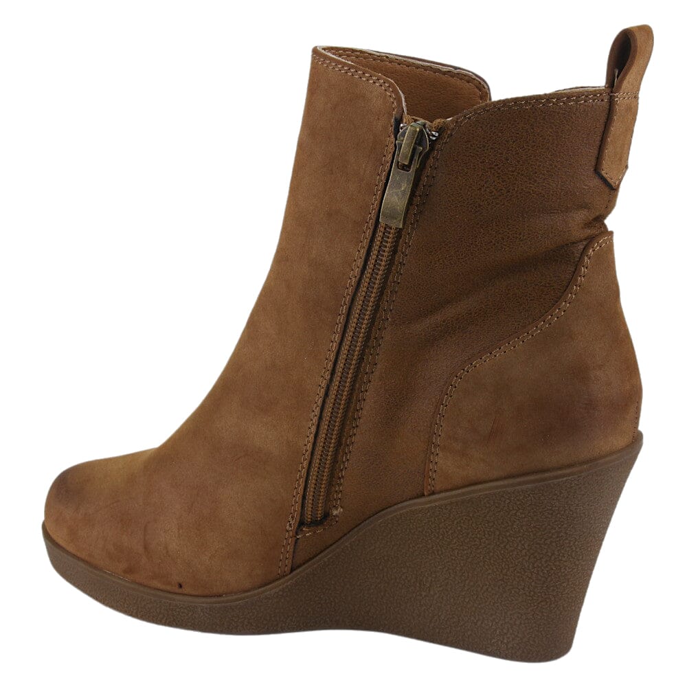 BOTIN CHALADA MUJER WEDGE-41 CAMEL CASUAL - 2