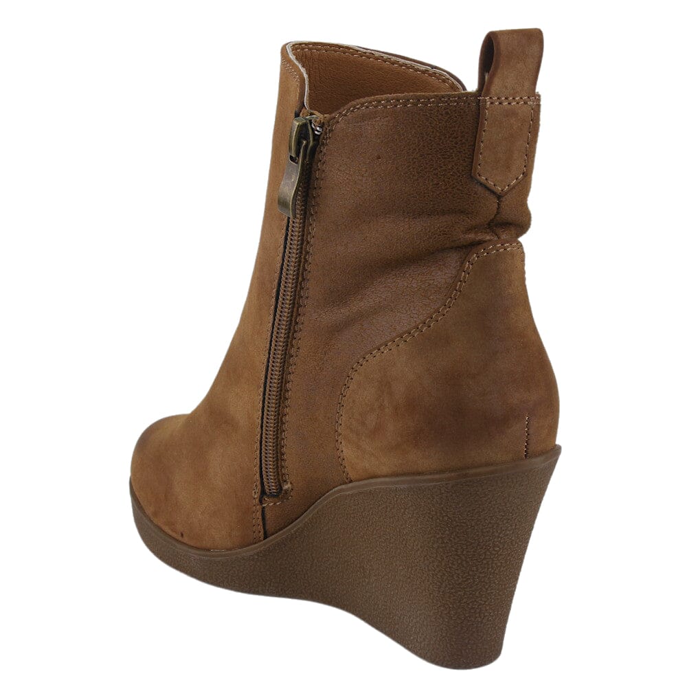 BOTIN CHALADA MUJER WEDGE-41 CAMEL CASUAL - 4
