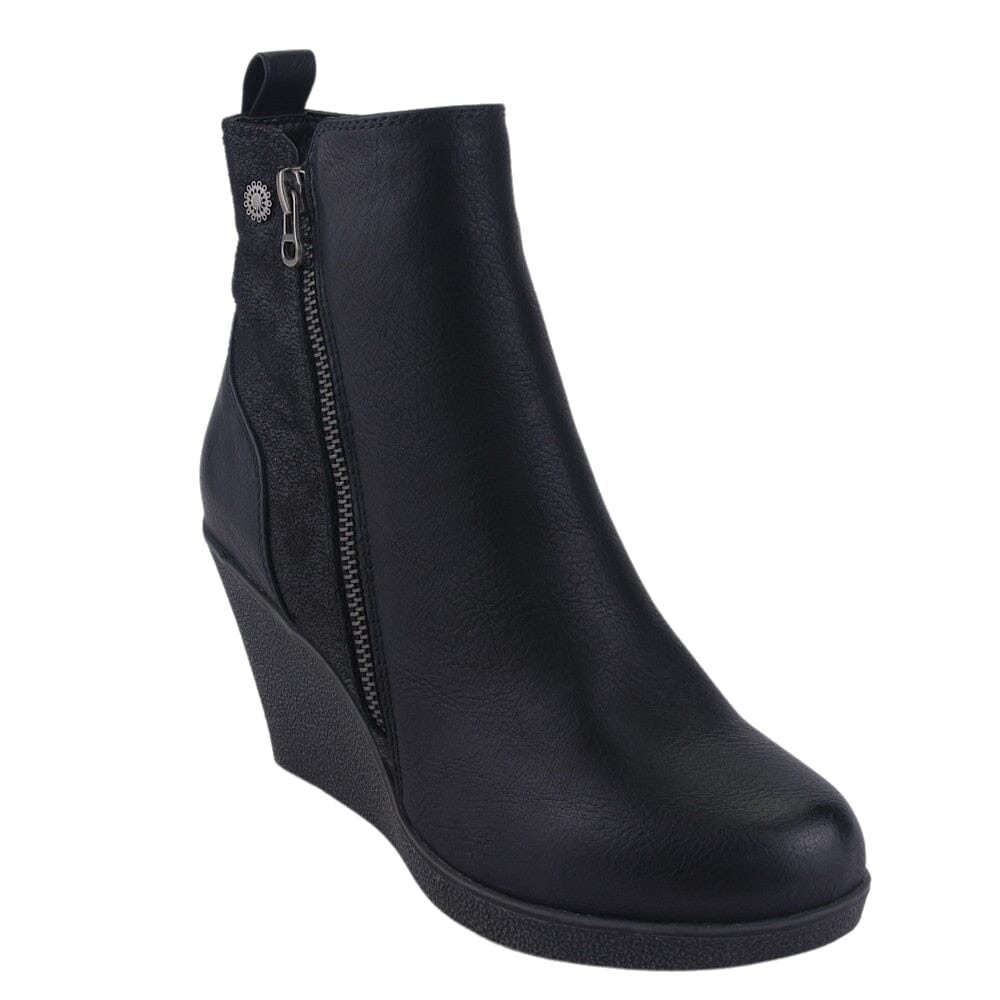 BOTIN CHALADA MUJER WEDGE-41 NEGRO CASUAL - 3