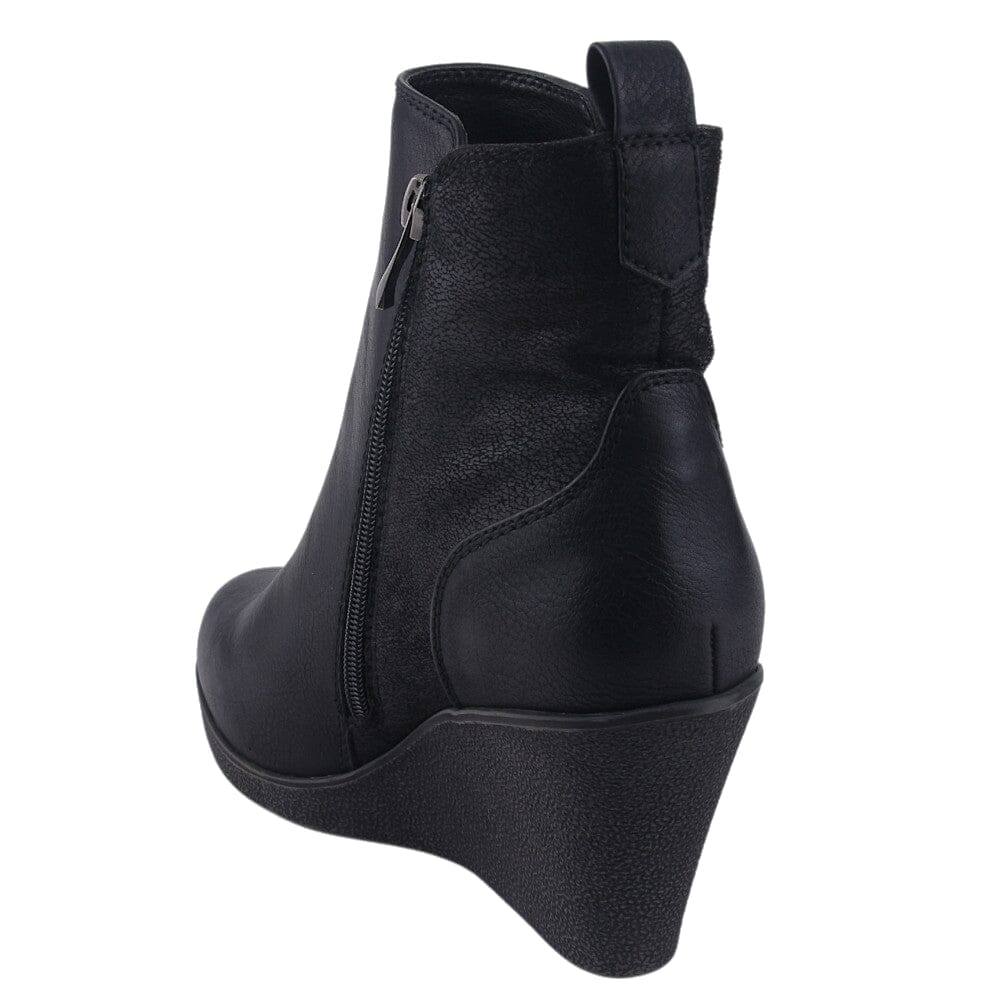 BOTIN CHALADA MUJER WEDGE-41 NEGRO CASUAL - 4