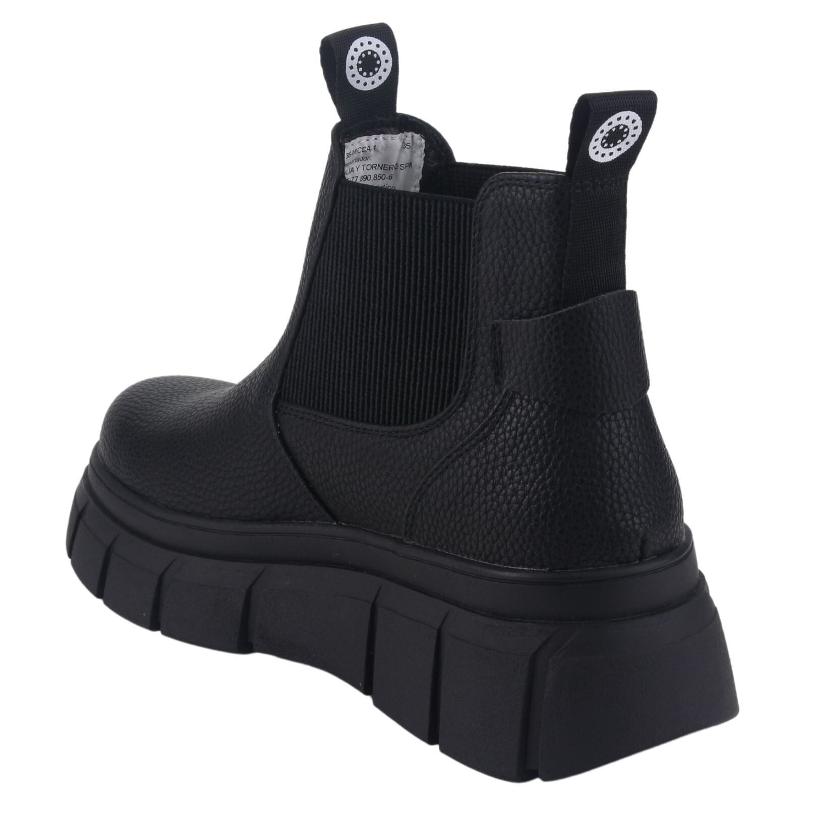 BOTIN CHALADA MUJER MICCA-1 NEGRO CASUAL - 4