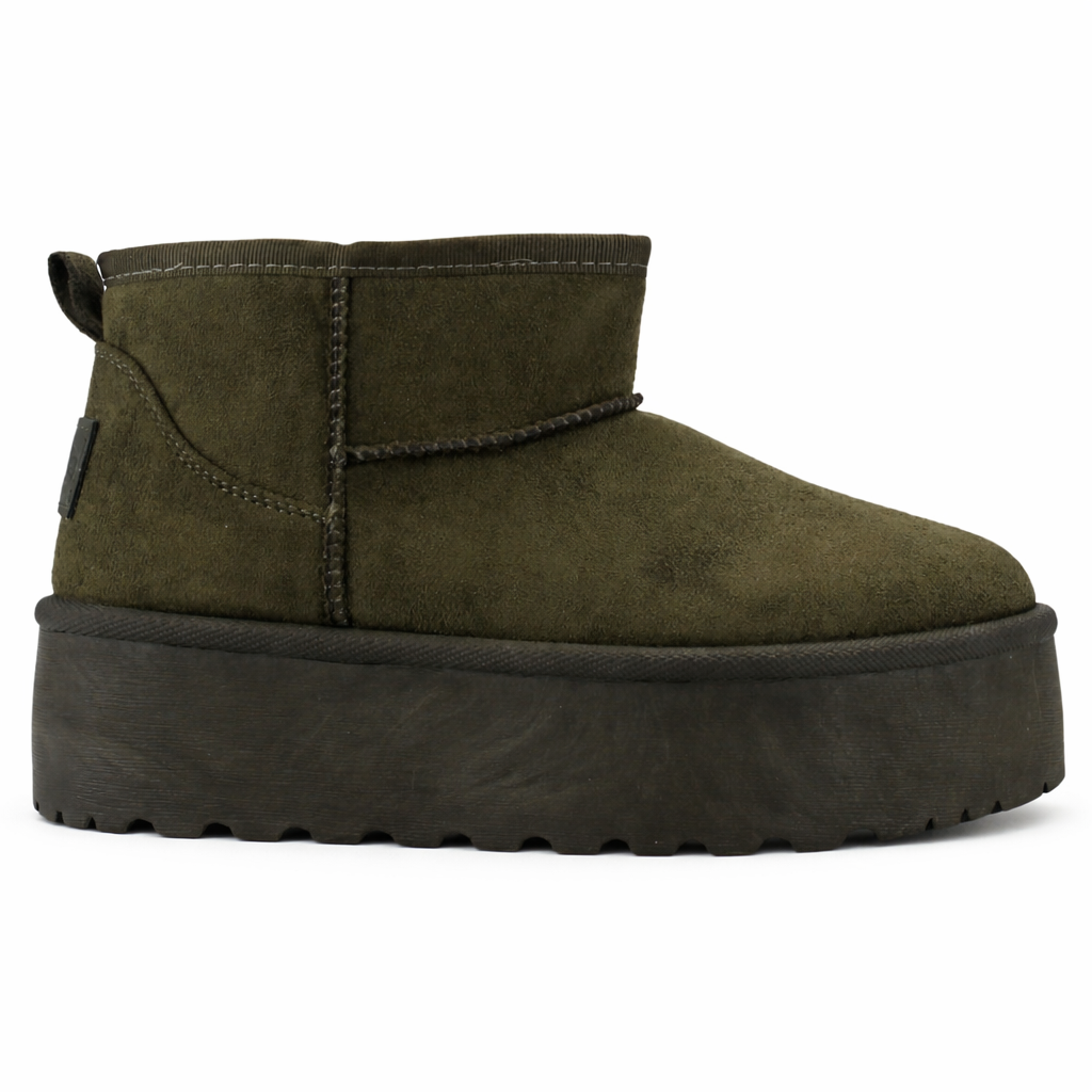 BOTIN OLIVA MUJER CASUAL CHALADA PINGUIH - 1