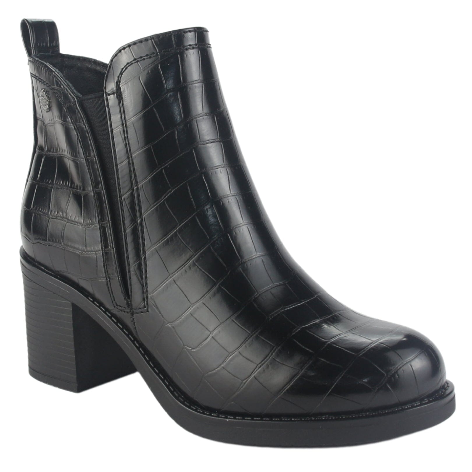 BOTIN CHALADA MUJER PRATA-6 NEGRO CASUAL - 3