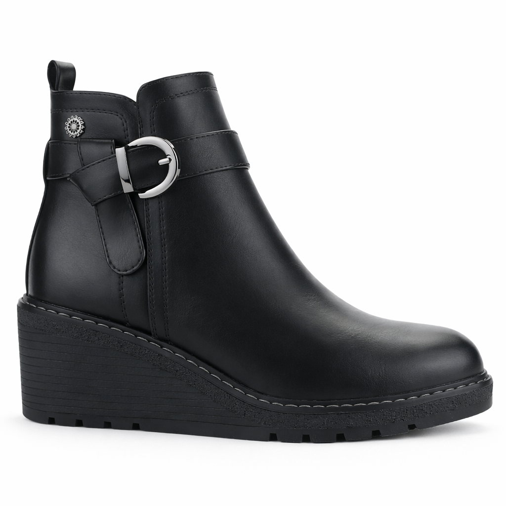 BOTIN NEGRO MUJER CASUAL CHALADA WEDING - 1