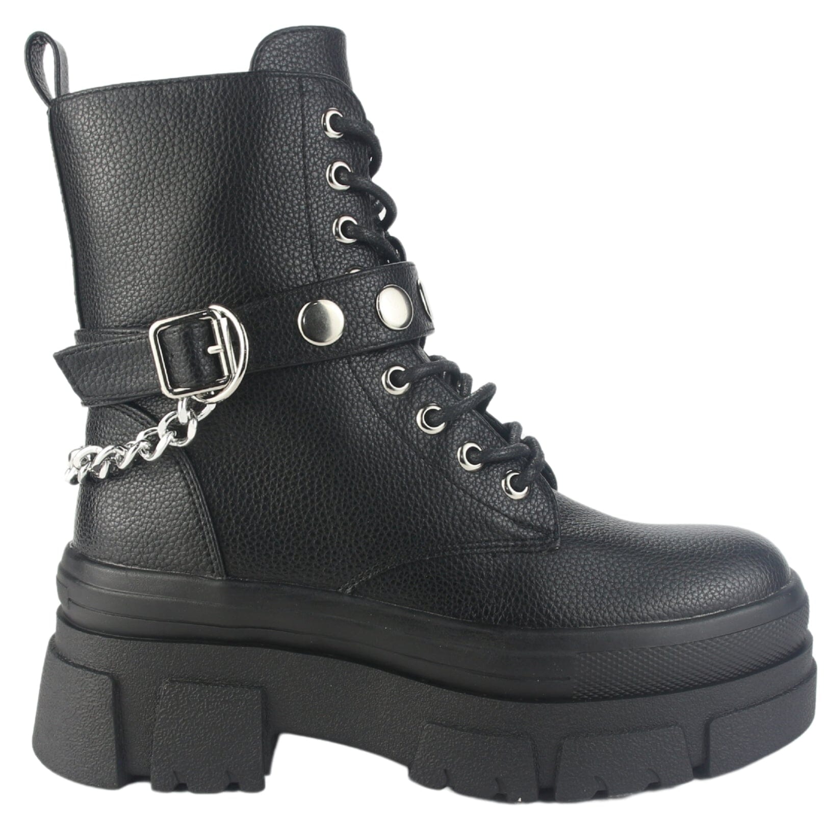 BOTIN CHALADA MUJER FLEY-3 NEGRO CASUAL - 1