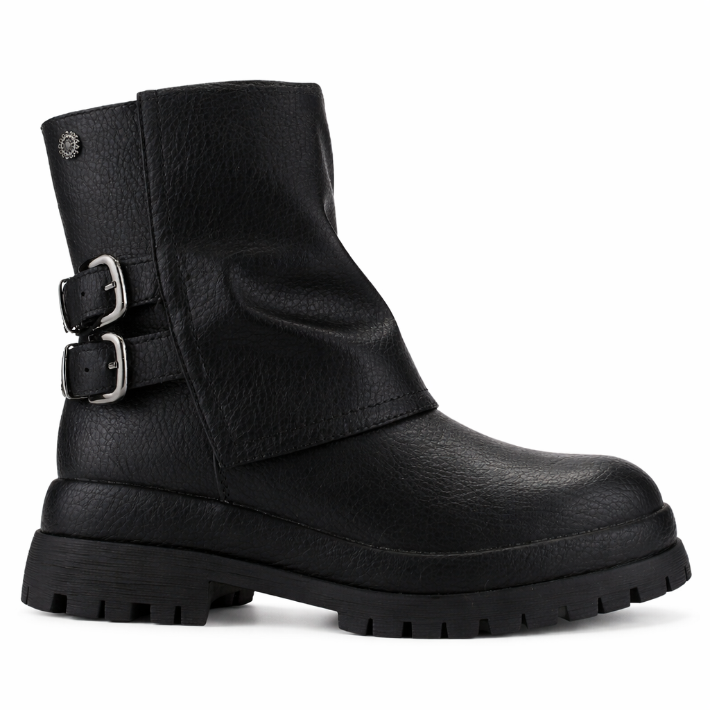 BOTIN NEGRO MUJER CASUAL CHALADA KREP - 1