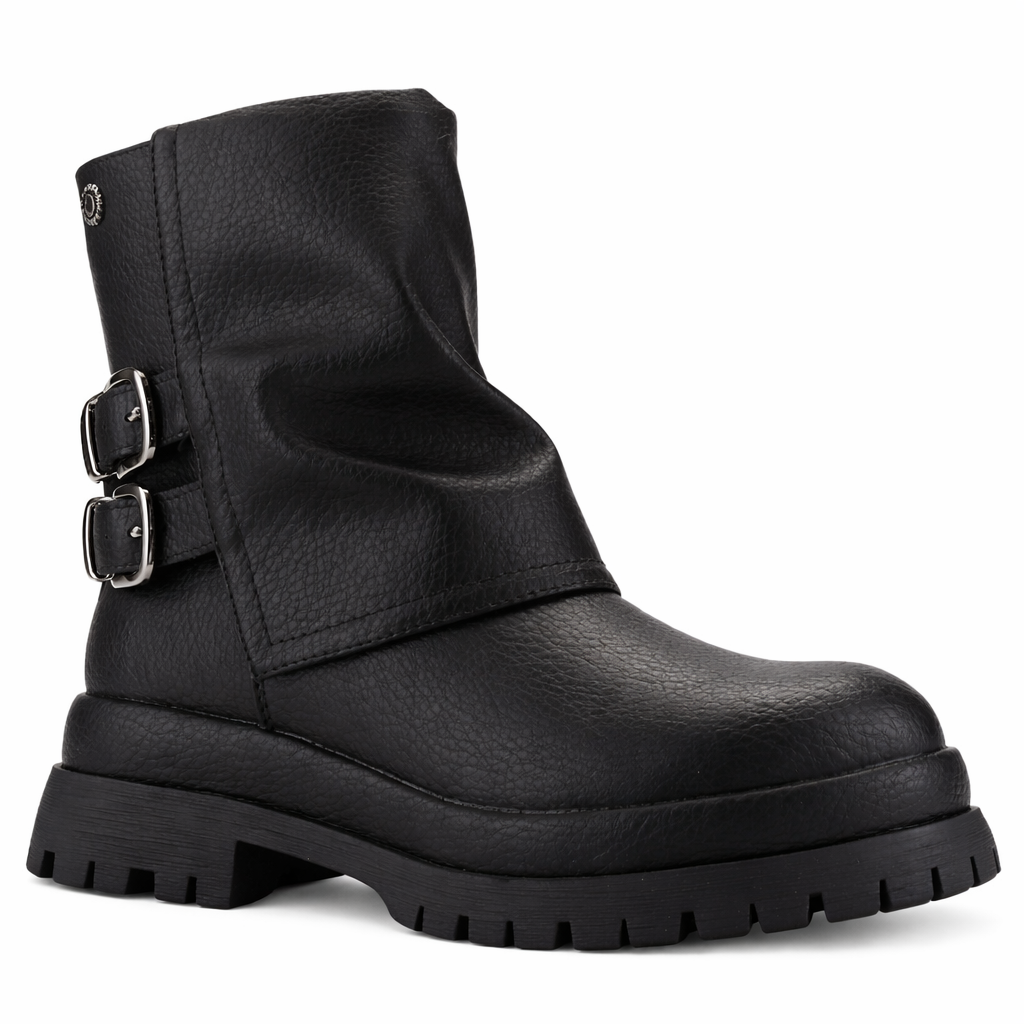 BOTIN NEGRO MUJER CASUAL CHALADA KREP - 3
