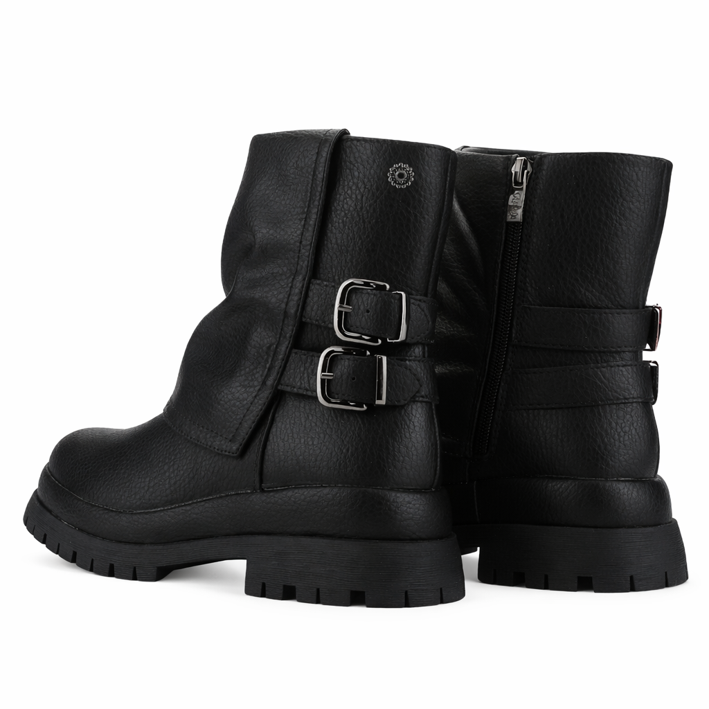BOTIN NEGRO MUJER CASUAL CHALADA KREP - 6