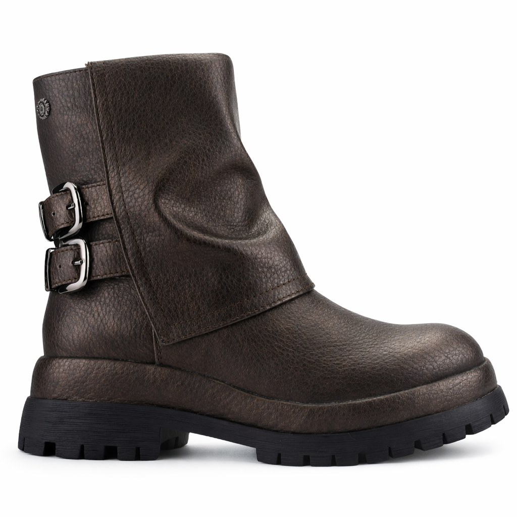 BOTIN BRONCE MUJER CASUAL CHALADA KREP - 1