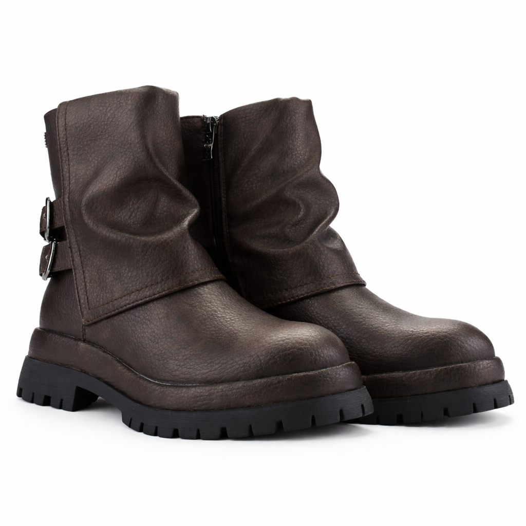 BOTIN BRONCE MUJER CASUAL CHALADA KREP - 5