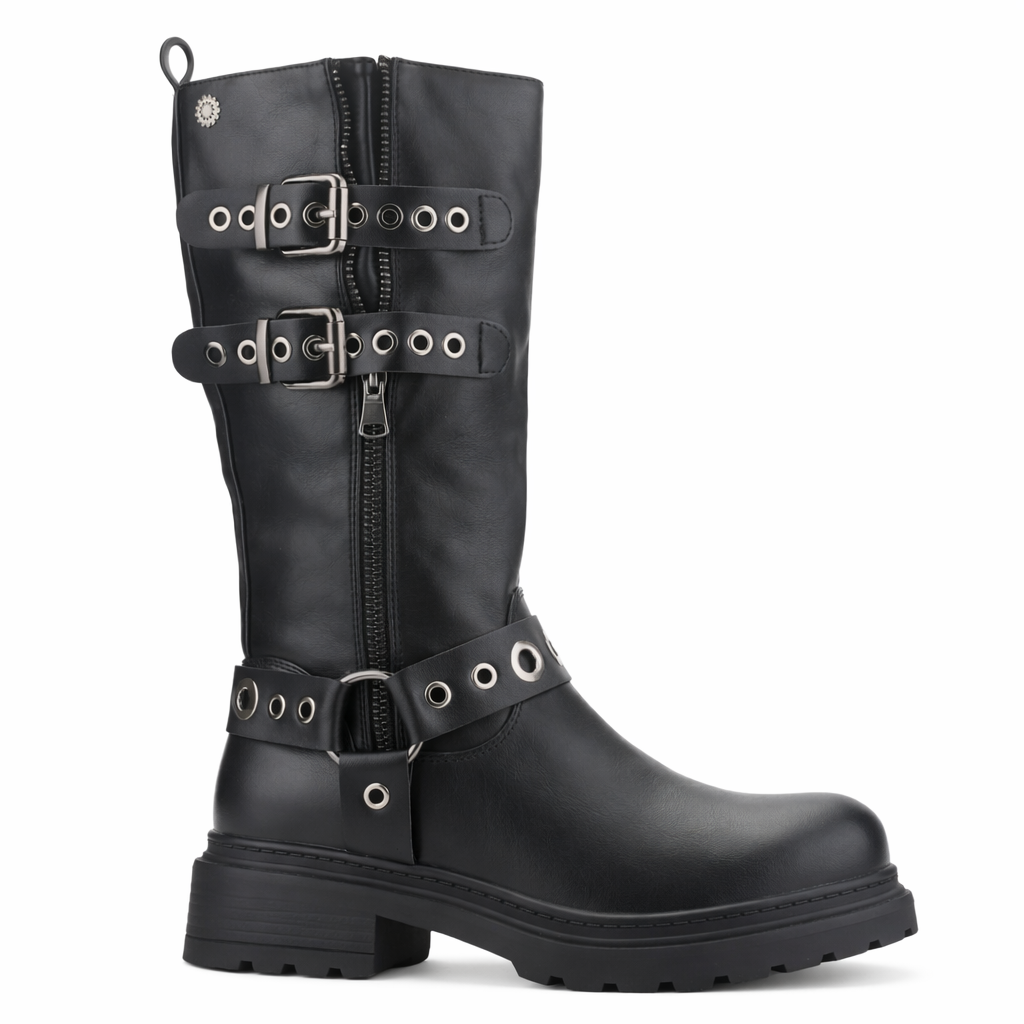 BOTIN NEGRO MUJER CASUAL CHALADA BIKA - 1