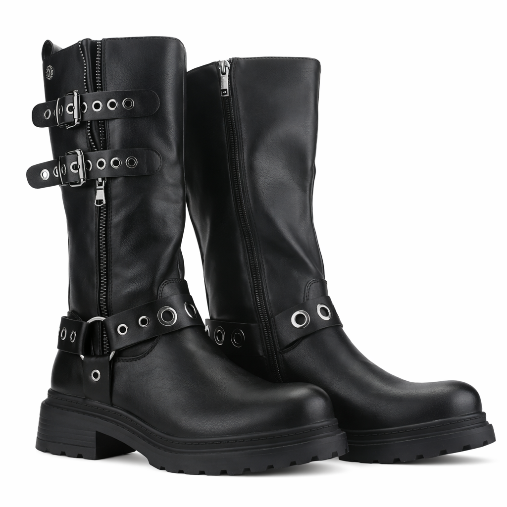 BOTIN NEGRO MUJER CASUAL CHALADA BIKA - 5