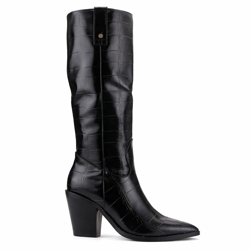 BOTA NEGRO MUJER CASUAL CHALADA NEVADA - 1