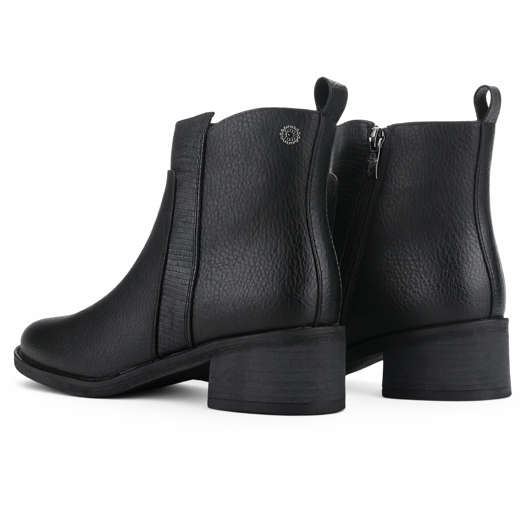 BOTIN NEGRO MUJER CASUAL CHALADA TRAFA - 6