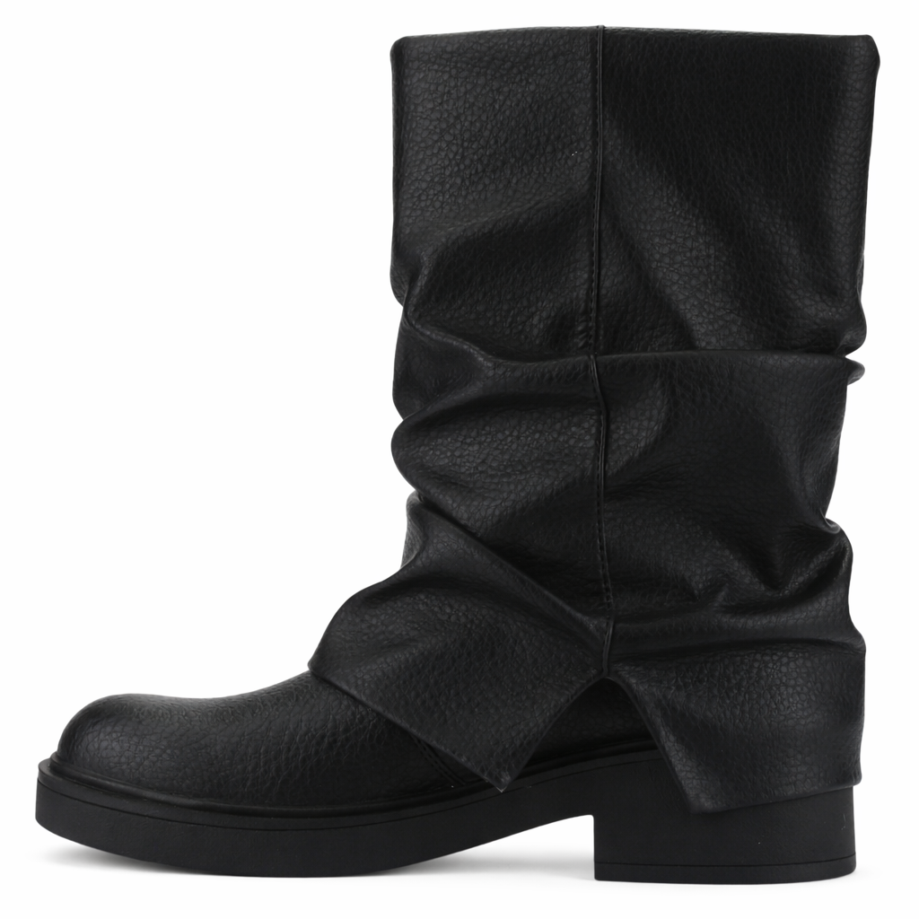 BOTIN NEGRO MUJER CASUAL CHALADA BIKER-8 - 2
