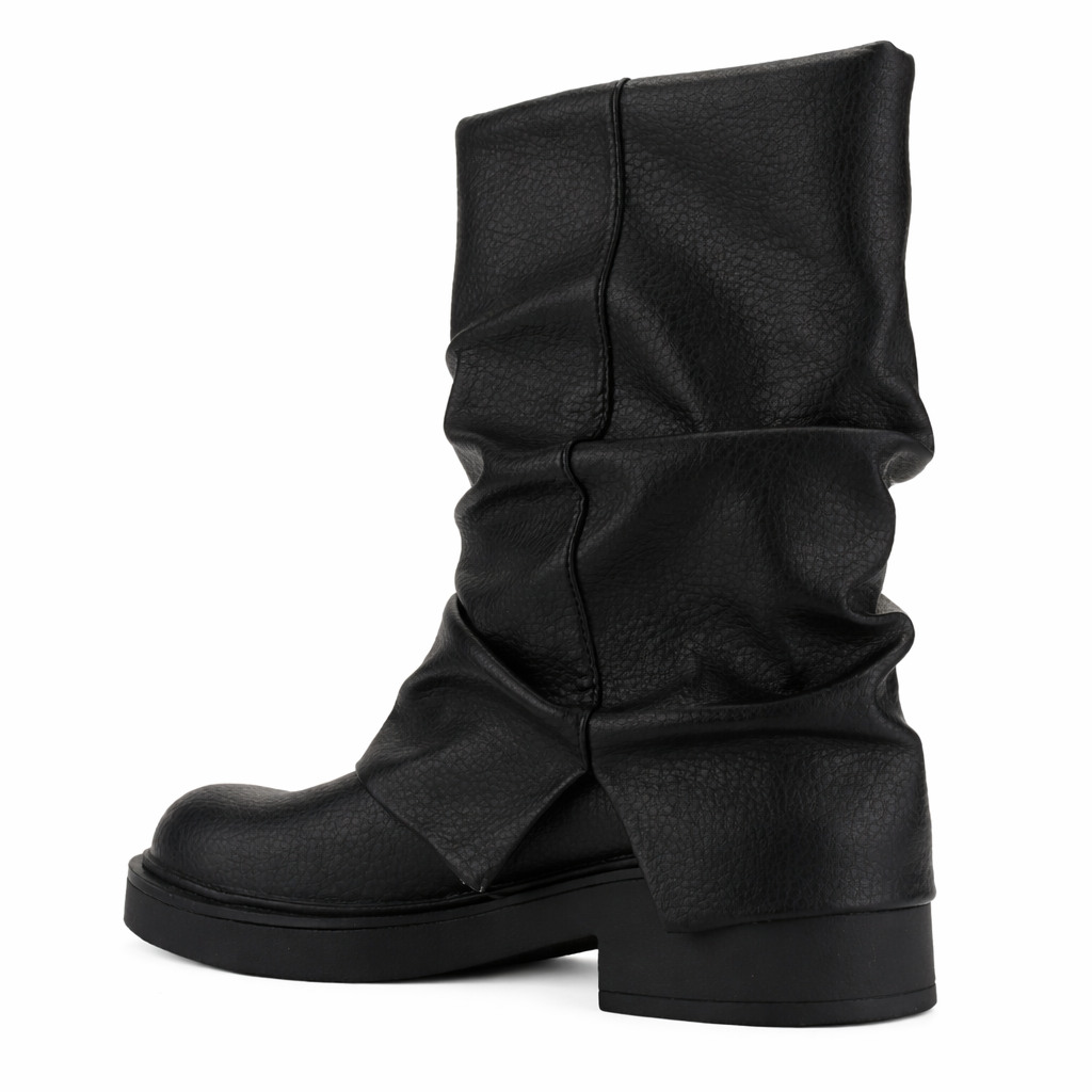 BOTIN NEGRO MUJER CASUAL CHALADA BIKER-8 - 4