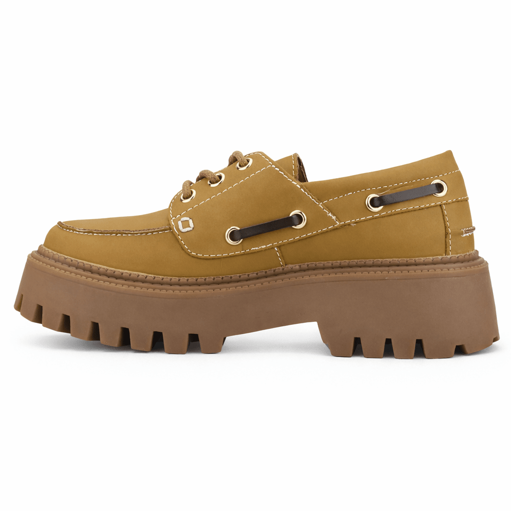 MOCASIN CAMEL MUJER CASUAL CHALADA LENNON - 2