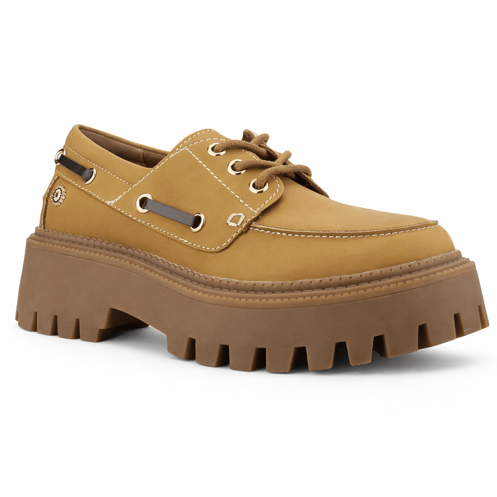MOCASIN CAMEL MUJER CASUAL CHALADA LENNON - 3