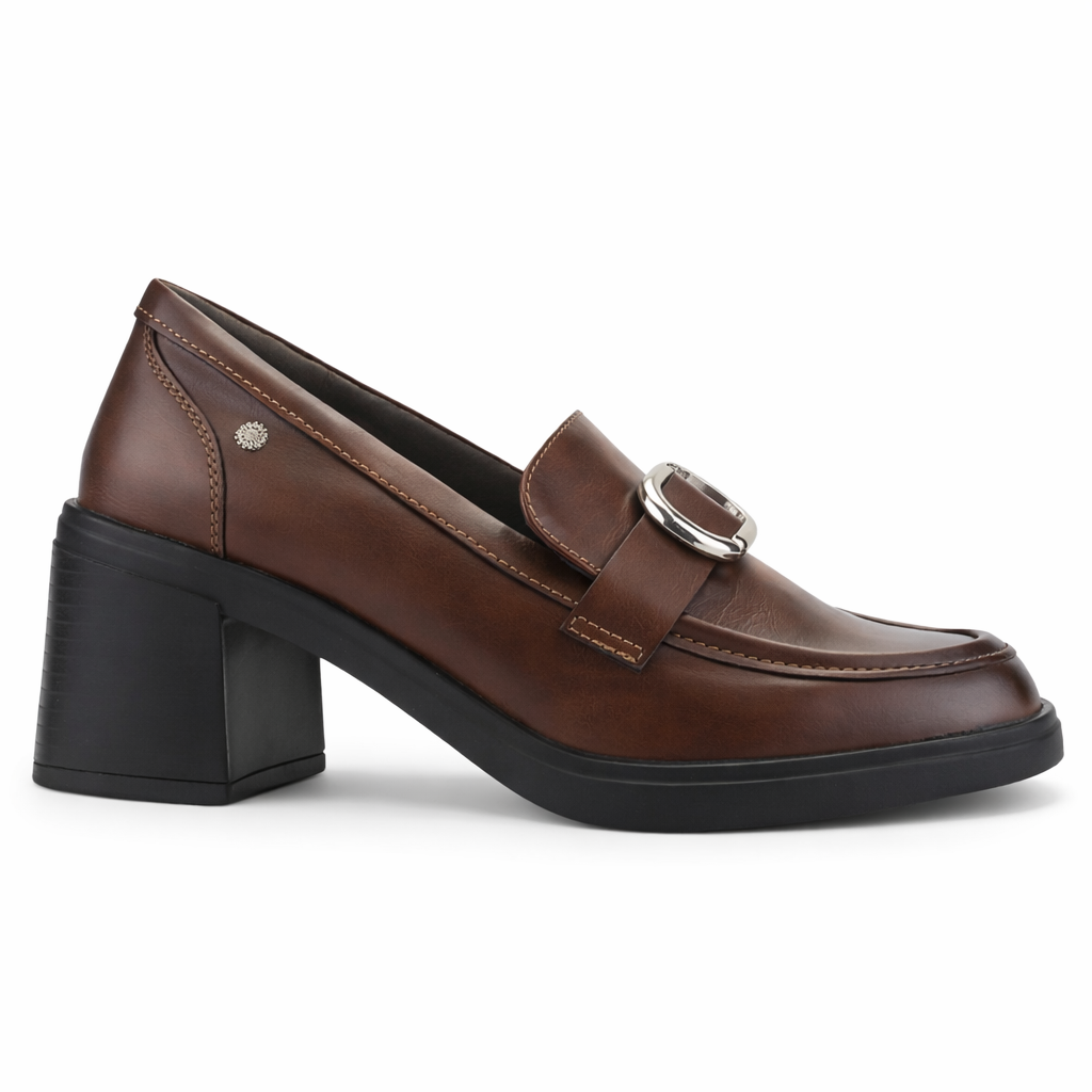 MOCASIN CAFÉ MUJER CASUAL CHALADA BARI - 1