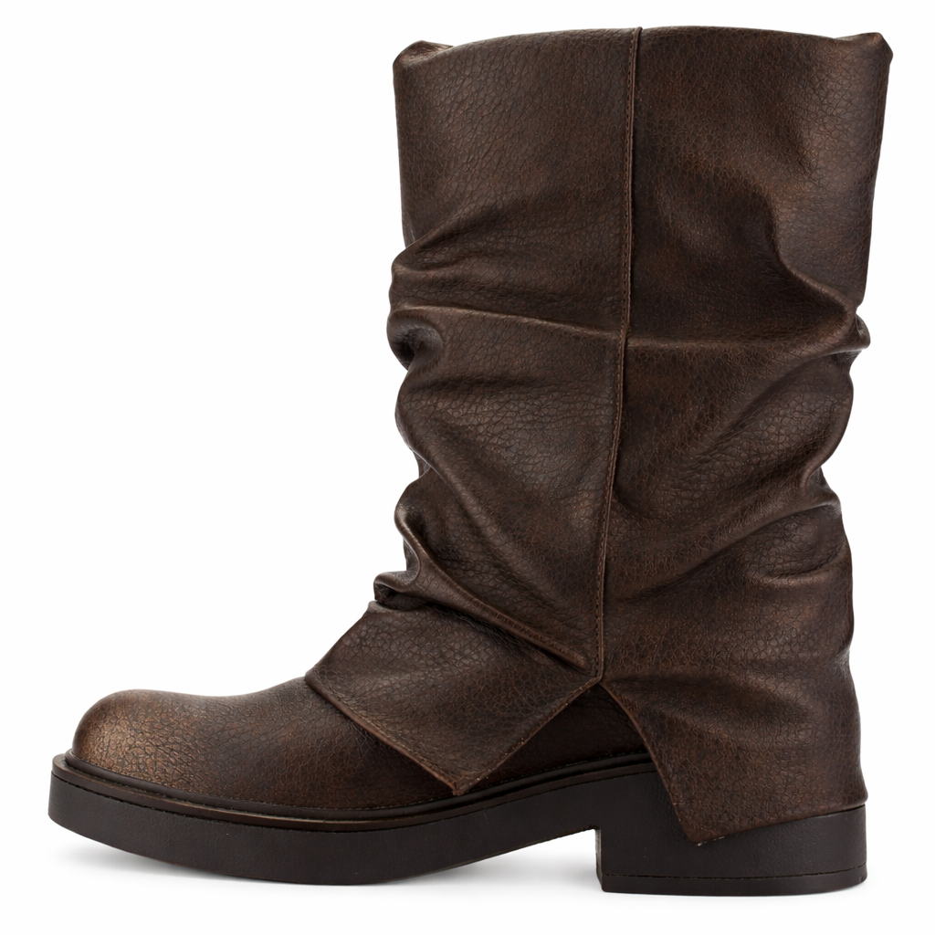 BOTIN CAFÉ MUJER CASUAL CHALADA BIKER-8 - 2
