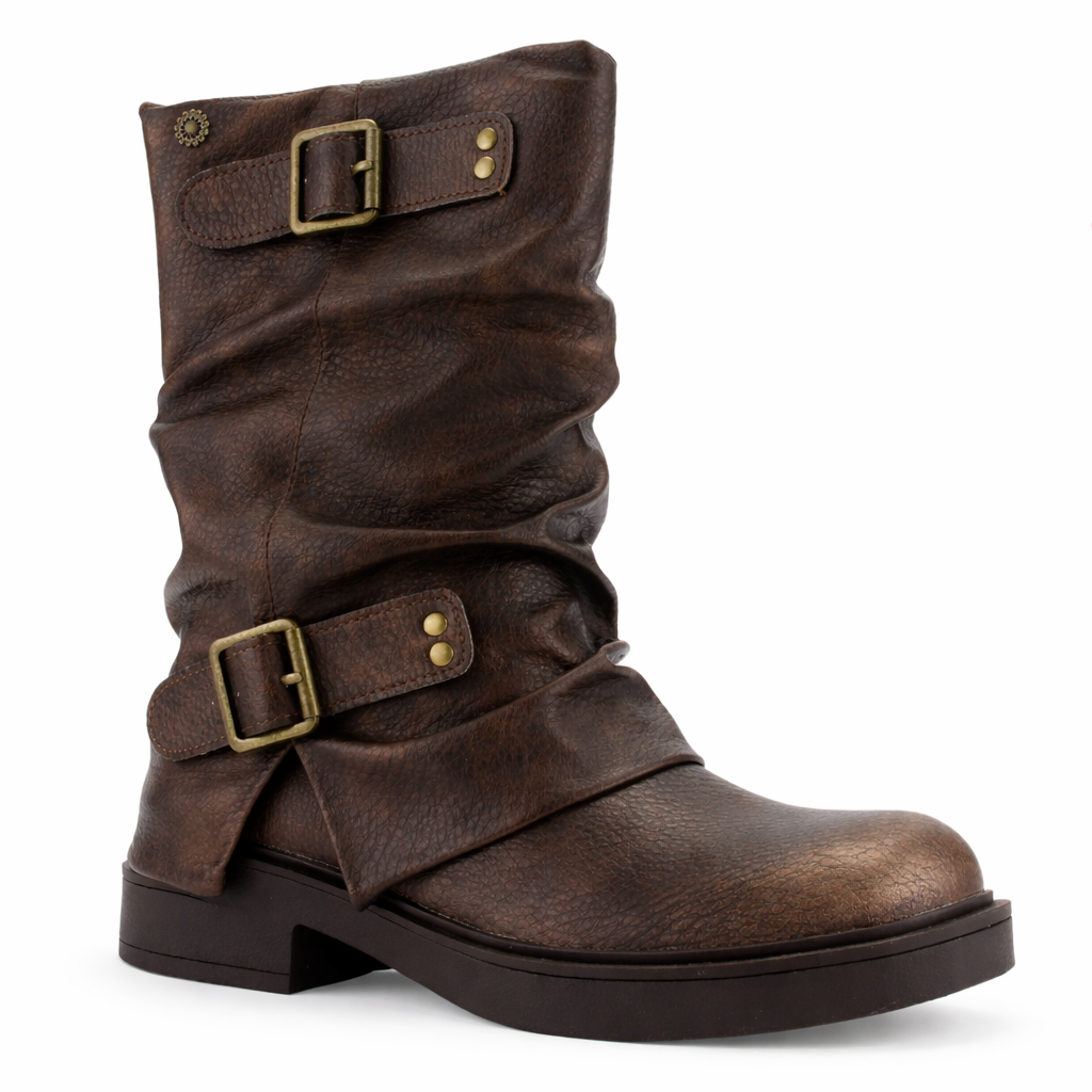 BOTIN CAFÉ MUJER CASUAL CHALADA BIKER-8 - 3