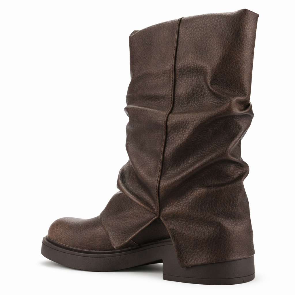 BOTIN CAFÉ MUJER CASUAL CHALADA BIKER-8 - 4