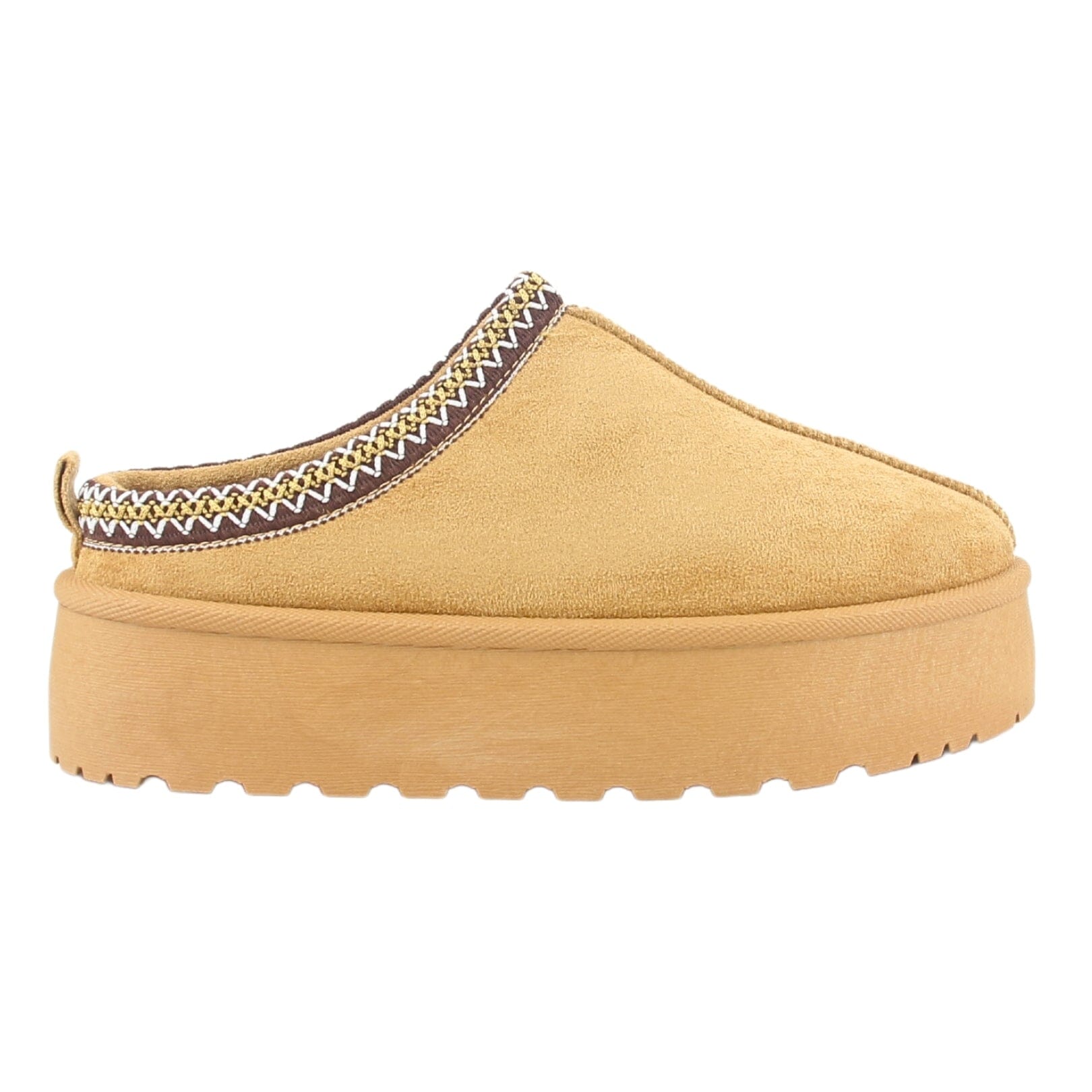 PANTUFLA CHALADA MUJER PINGUIH-3 TOSTADO COMFORT - 1