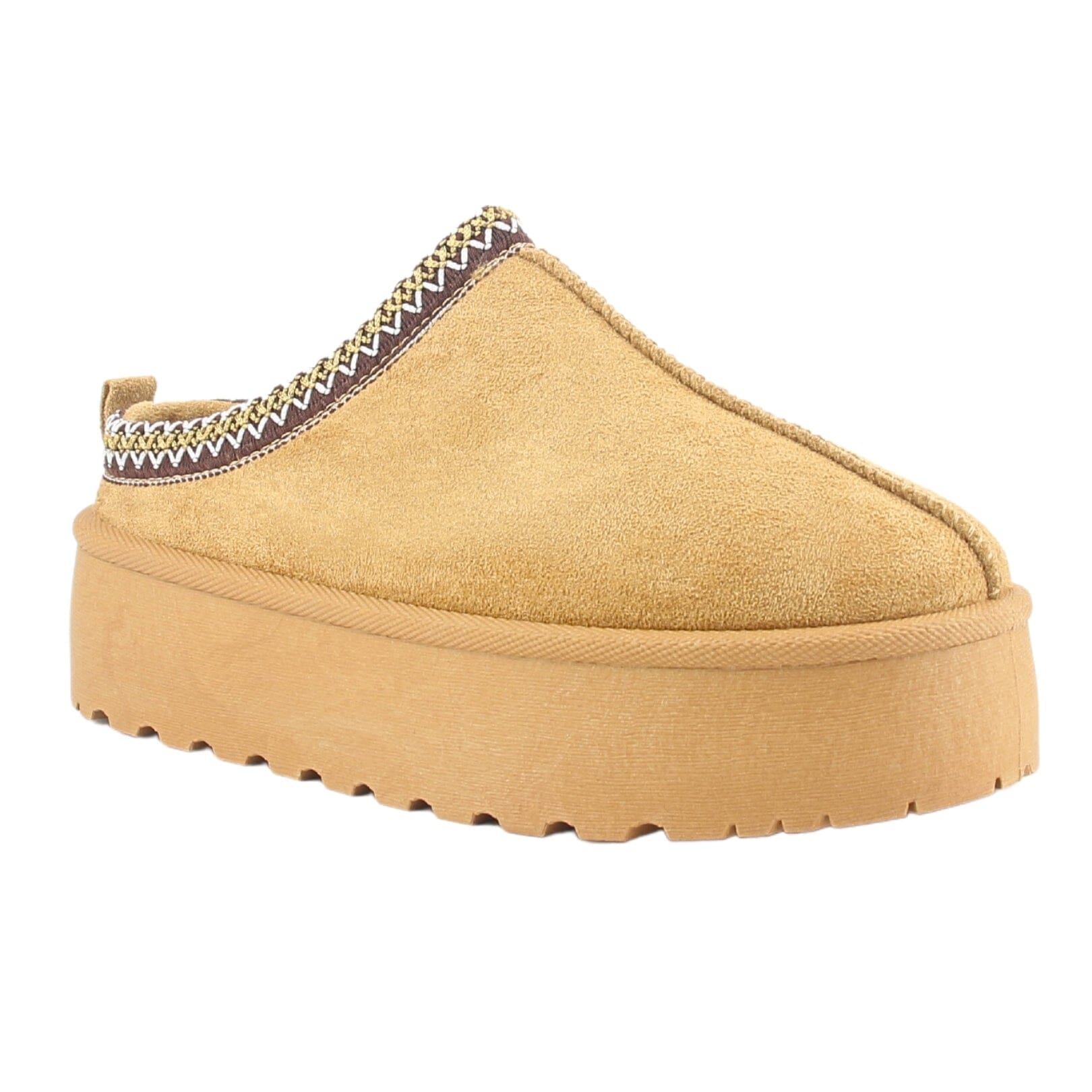 PANTUFLA CHALADA MUJER PINGUIH-3 TOSTADO COMFORT - 3