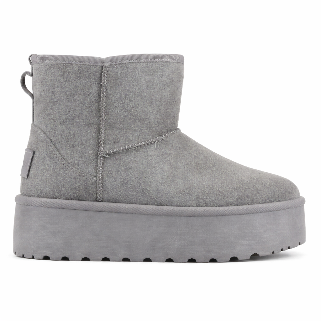 BOTIN GRIS MUJER CASUAL CHALADA PINGUIH - 1