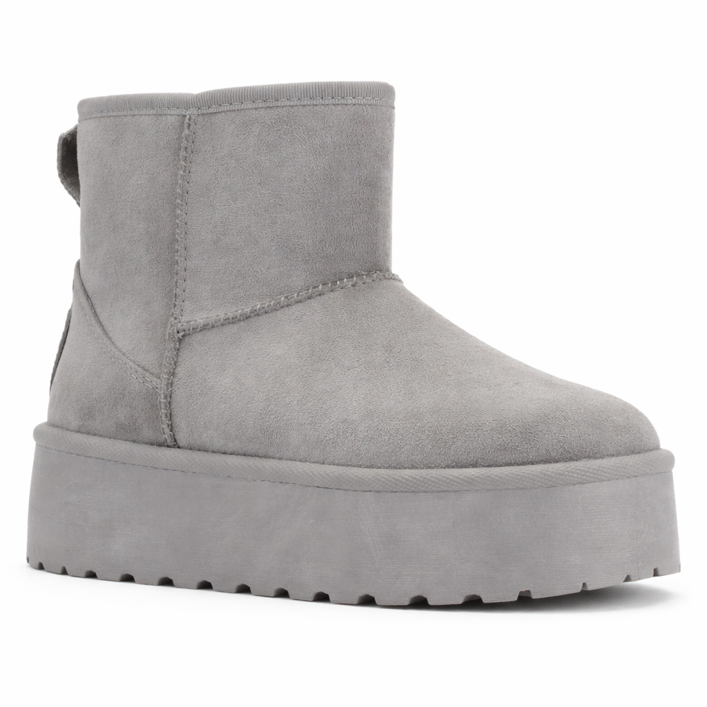 BOTIN GRIS MUJER CASUAL CHALADA PINGUIH - 3