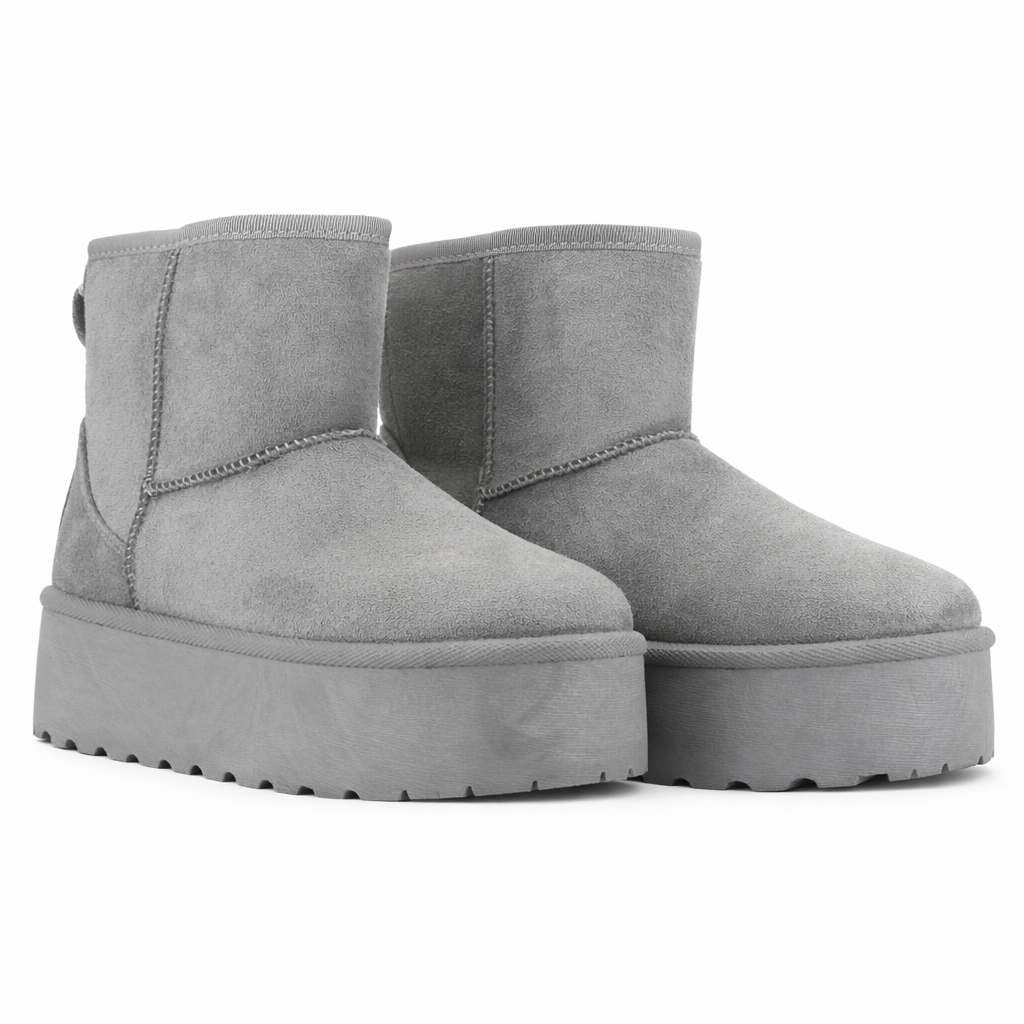 BOTIN GRIS MUJER CASUAL CHALADA PINGUIH - 5