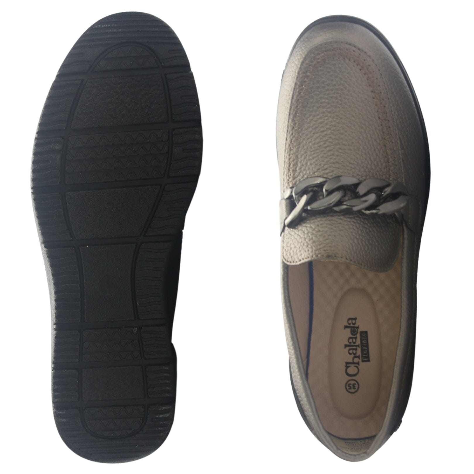 ZAPATO MUJER  CHALADA DEZA-5 PLATEADO CASUAL - 7