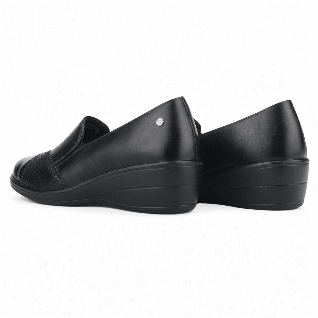 ZAPATO NEGRO MUJER CASUAL CHALADA OSNY - 5