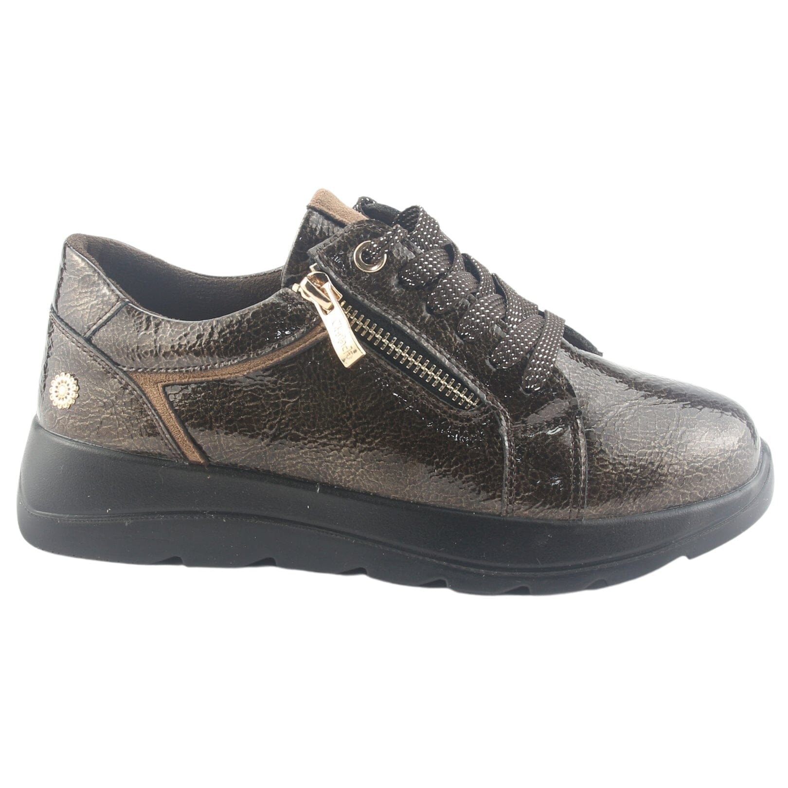 ZAPATILLA CHALADA MUJER ONIX-1 CAFÉ URBANO - 1