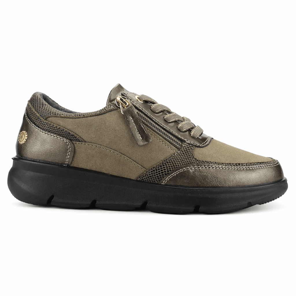 ZAPATILLA BEIGE MUJER CASUAL CHALADA GRAKI - 1