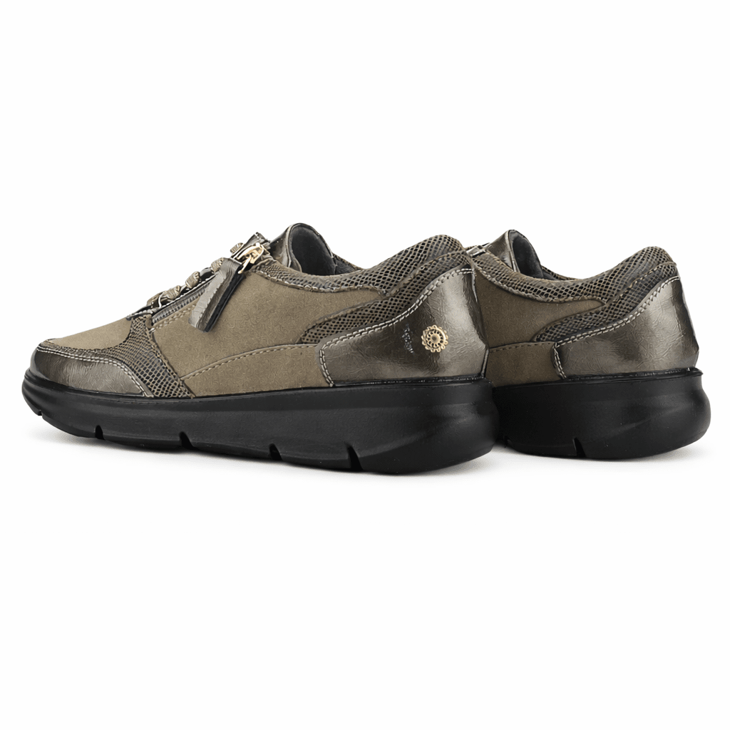 ZAPATILLA BEIGE MUJER CASUAL CHALADA GRAKI - 7