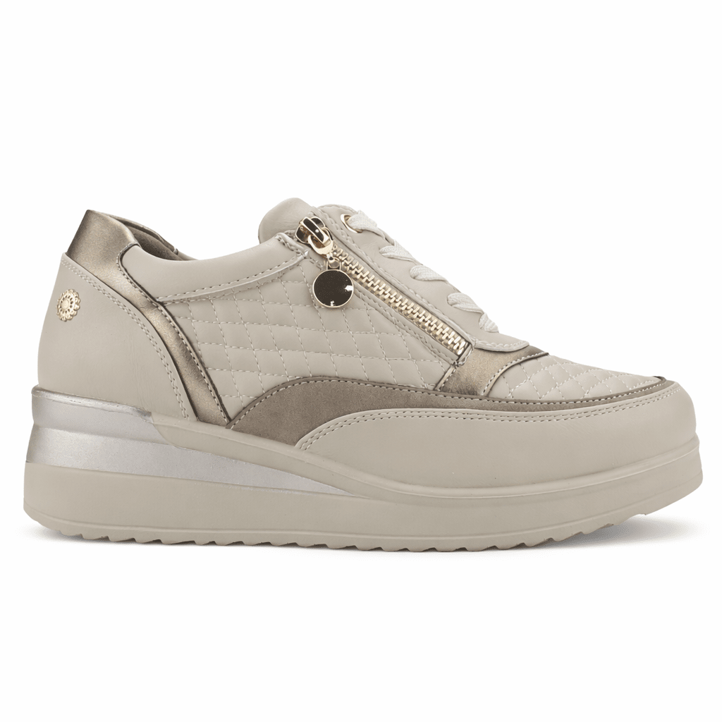 ZAPATILLA BEIGE MUJER URBANO CHALADA DANAY - 1