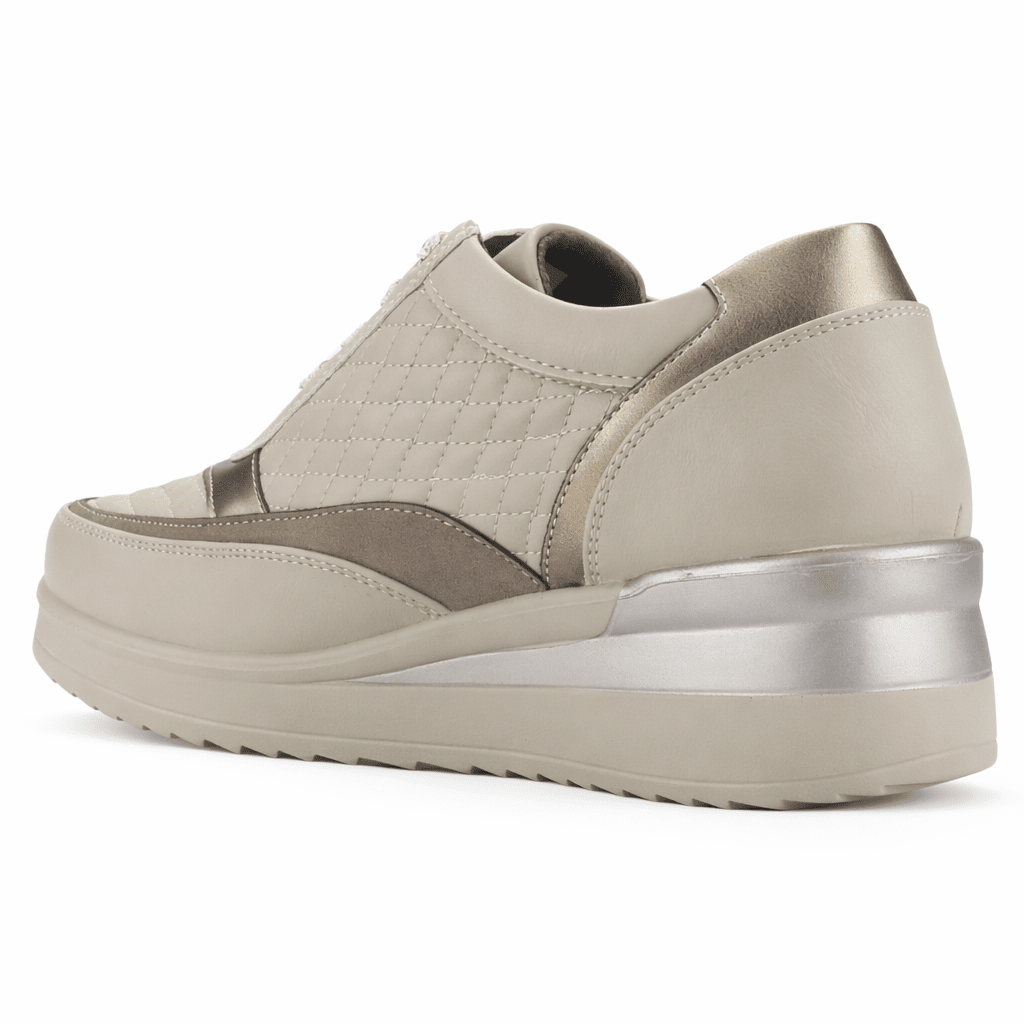 ZAPATILLA BEIGE MUJER URBANO CHALADA DANAY - 4