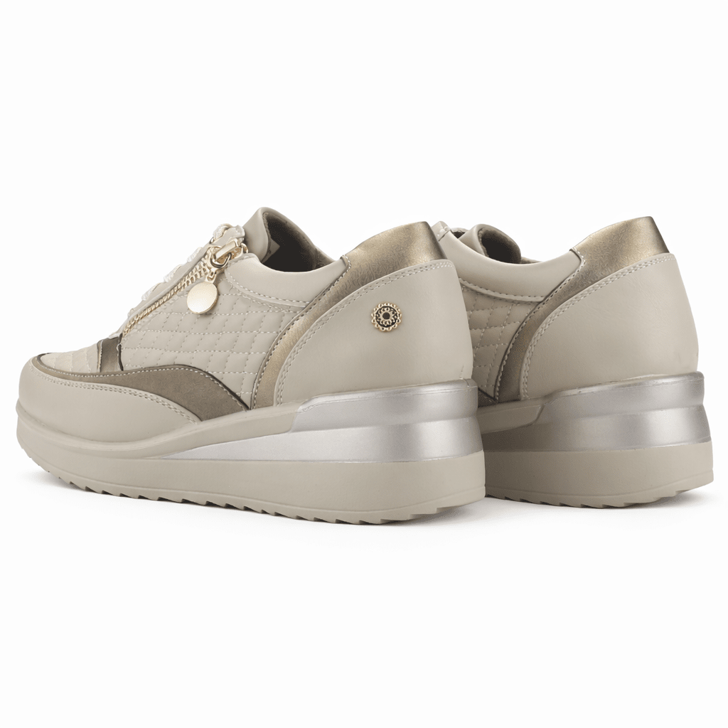 ZAPATILLA BEIGE MUJER URBANO CHALADA DANAY - 6