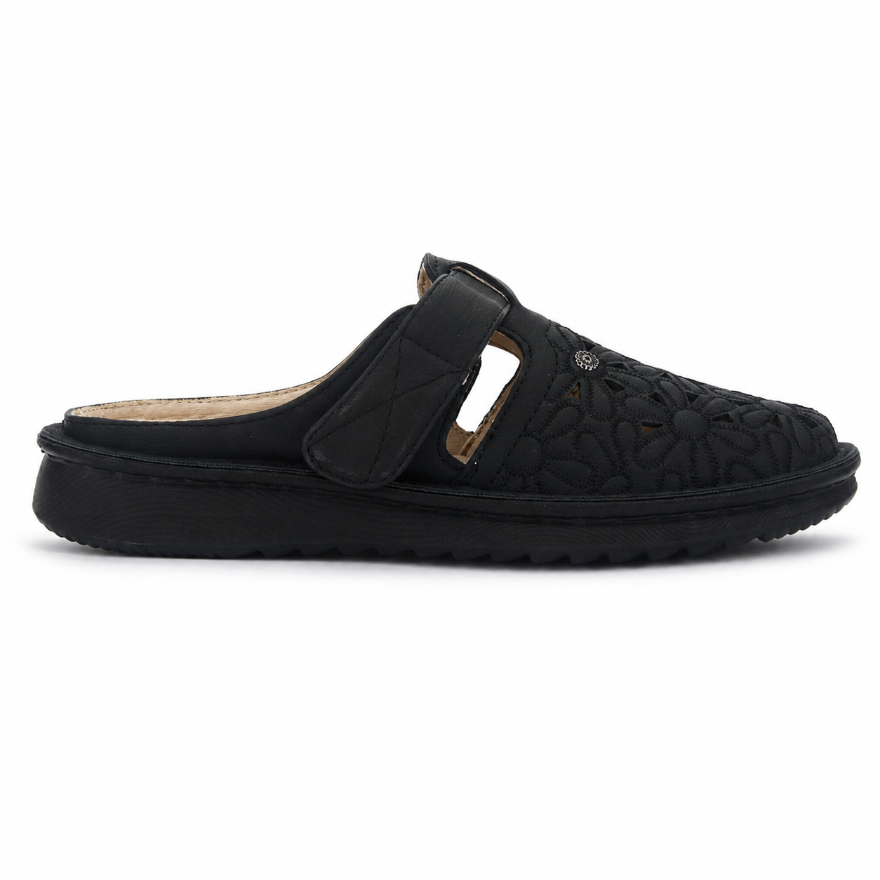 SANDALIA NEGRO MUJER CASUAL CHALADA MUSALOW - 1