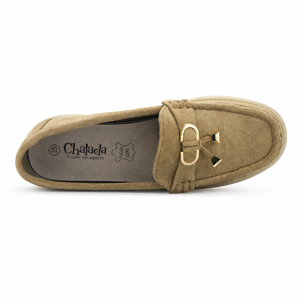 MOCASIN BEIGE MUJER CASUAL CHALADA VELA - 5