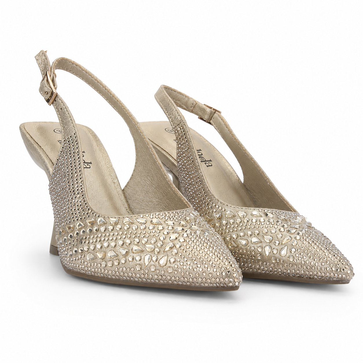 ZAPATO DORADO MUJER CASUAL CHALADA REBI - 5