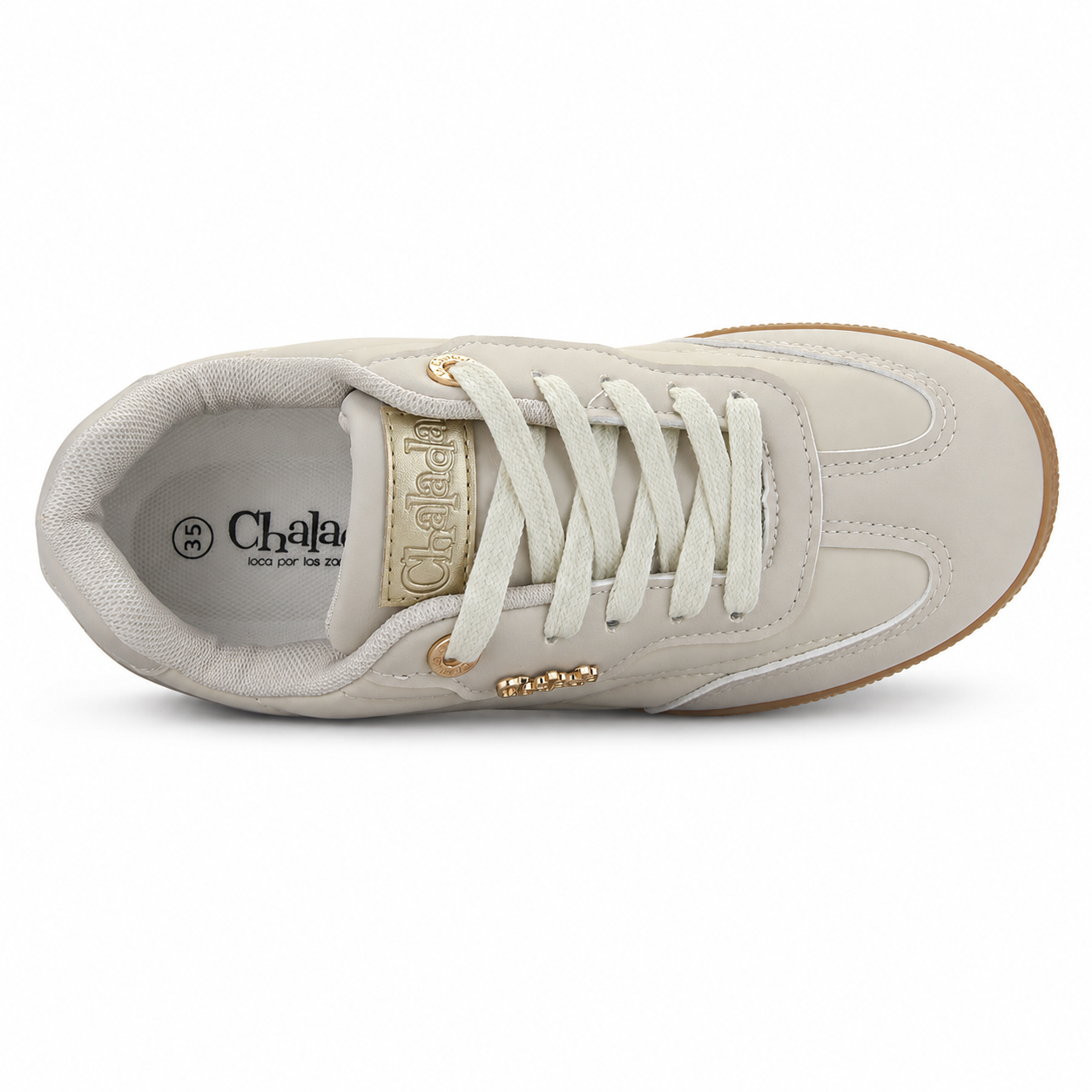 ZAPATILLA BEIGE MUJER URBANO CHALADA SHADOW - 4