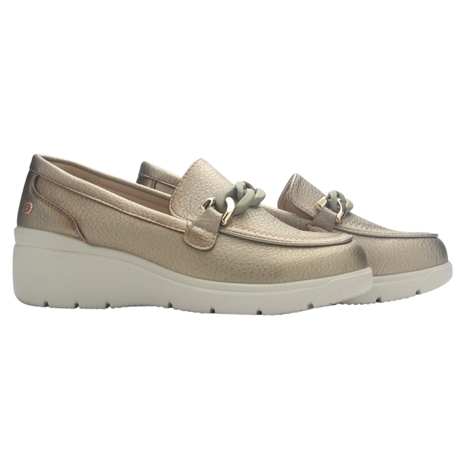 ZAPATO MUJER CHALADA DEZA-5 DORADO CASUAL - 5