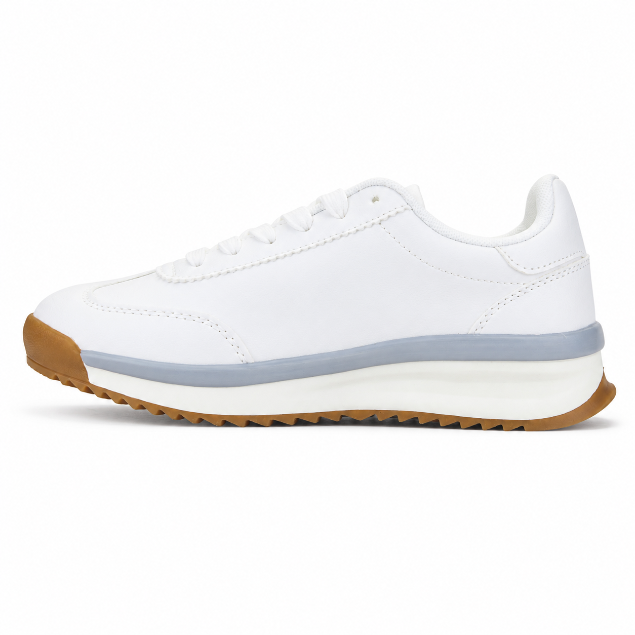 ZAPATILLA BLANCO GRIS MUJER URBANO CHALADA FRONT - 2